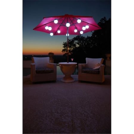 Patio Living Patio Living  08129 12 Globe Color Changing LED Umbrella String Lights 8129